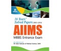 16 Years'' Solved Papers2001-2016 : AIIMS MBBS Entrance Exam